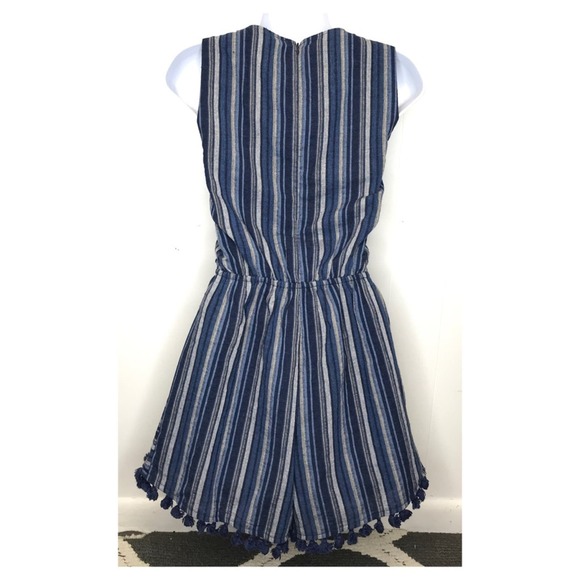 Andree | Bohemian Pom Fringe Embroidered Romper - Picture 7 of 11